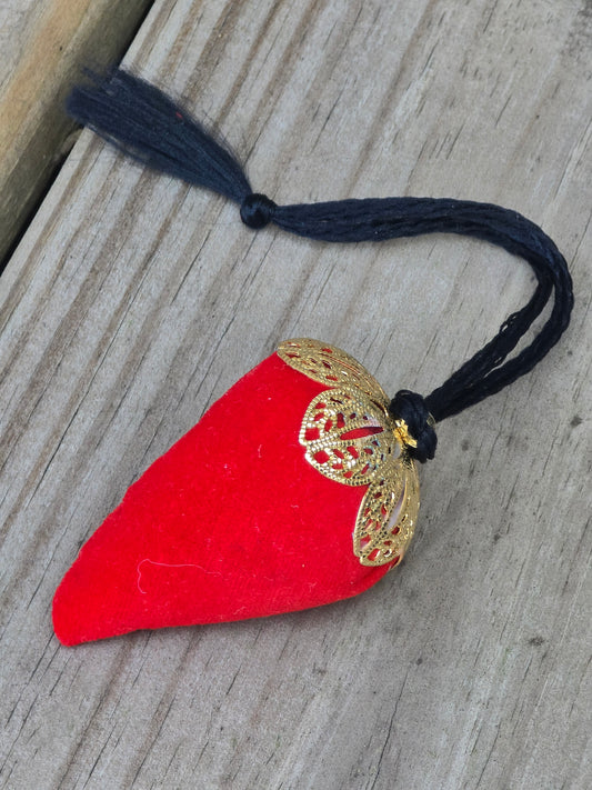 Red Velvet Strawberry Pincushion - Notions