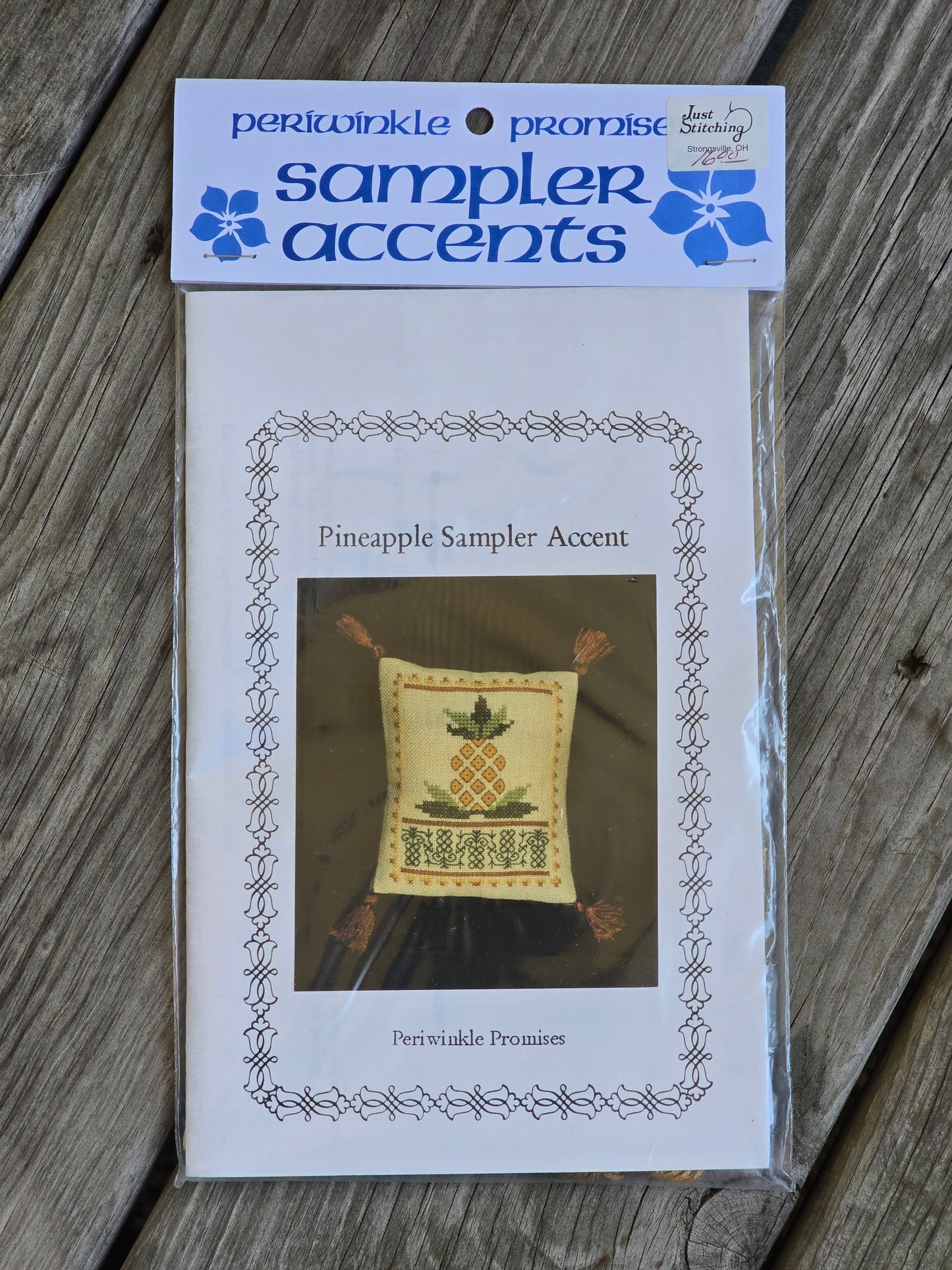 Periwinkle Promises - Pineapple Sampler Accent - Sampler Accents - Cross Stitch Kit
