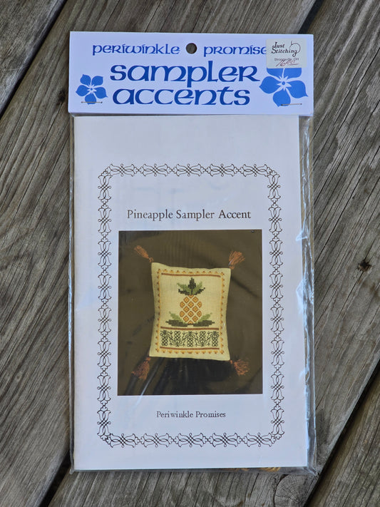 Periwinkle Promises - Pineapple Sampler Accent - Sampler Accents - Cross Stitch Kit