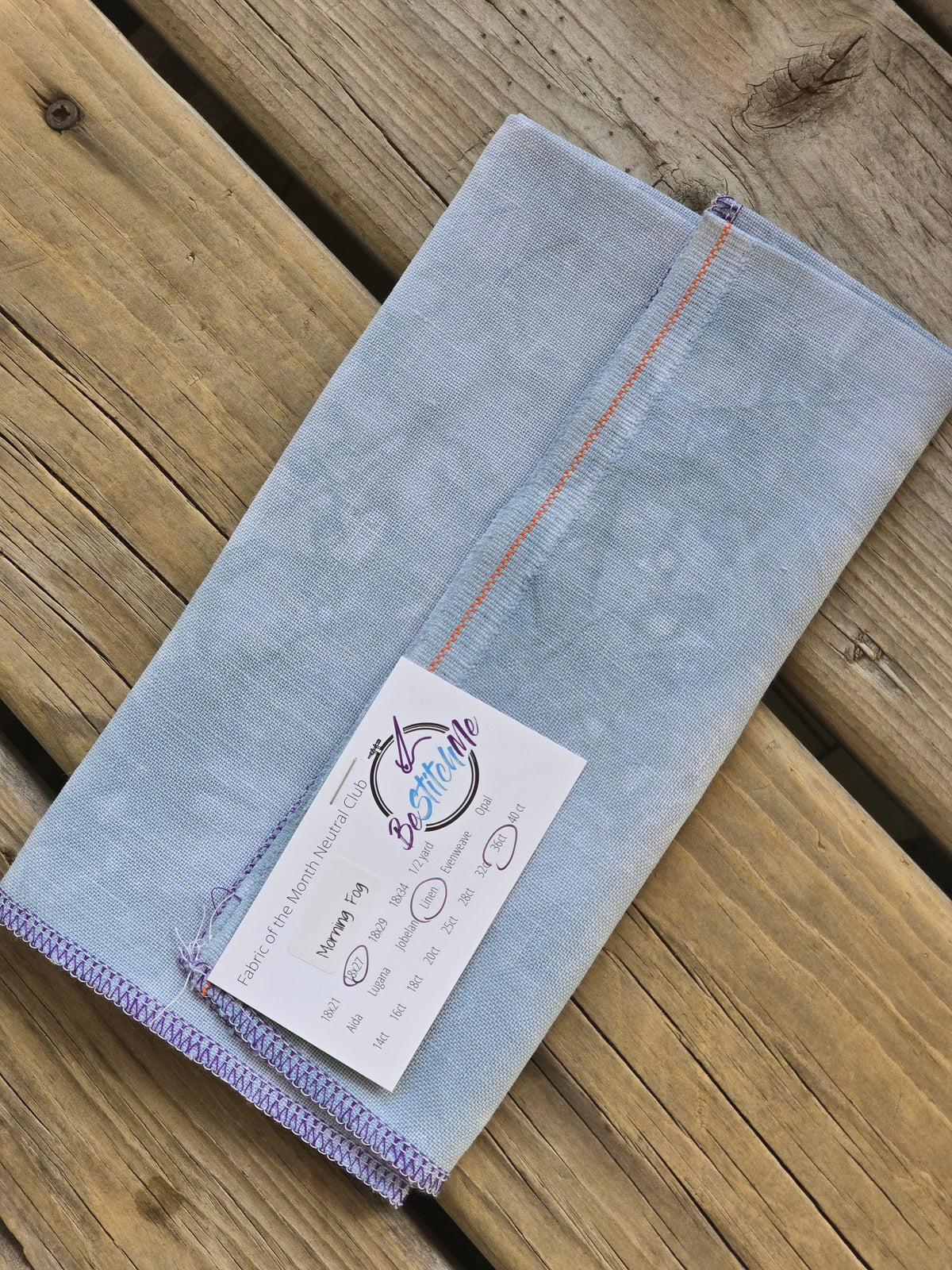 BeStitchMe - Morning Fog - 36ct Linen - Cross Stitch Cloth