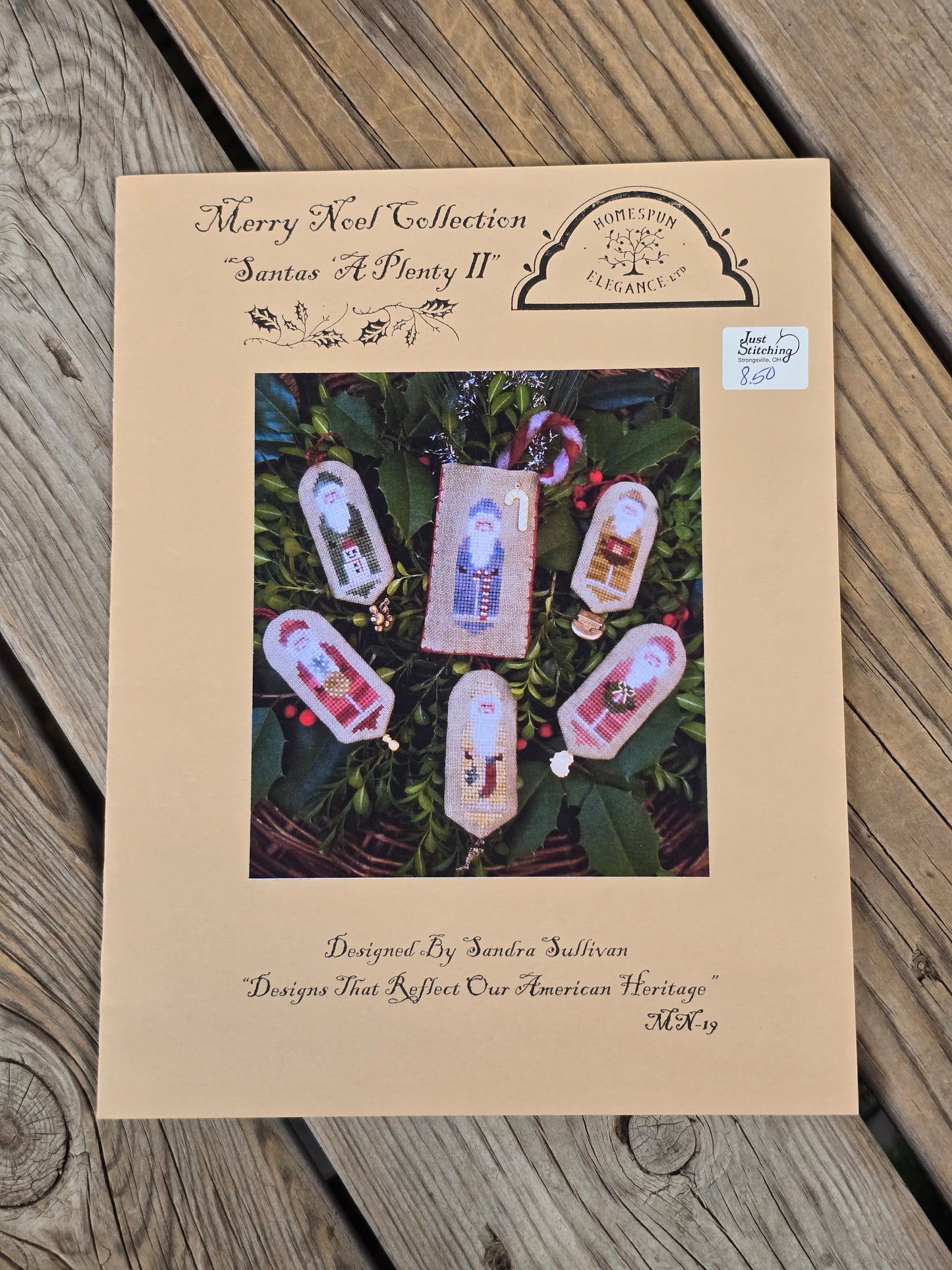 Homespun Elegance - Santas A Plenty II - Merry Noel Collection - Cross Stitch Pattern