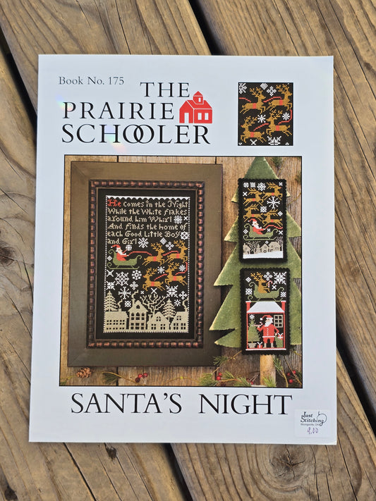 The Prairie Schooler - Santa's Night - Book No. 175 - Cross Stitch Pattern