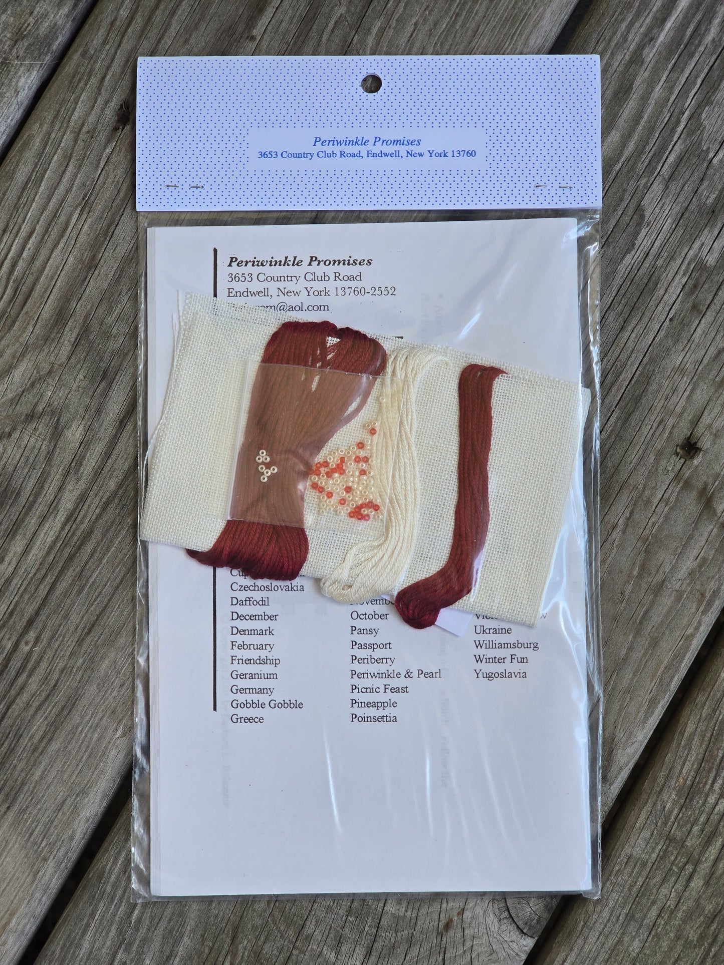 Periwinkle Promises - Cupid's Delight Sampler Accent - Sampler Accents - Cross Stitch Kit