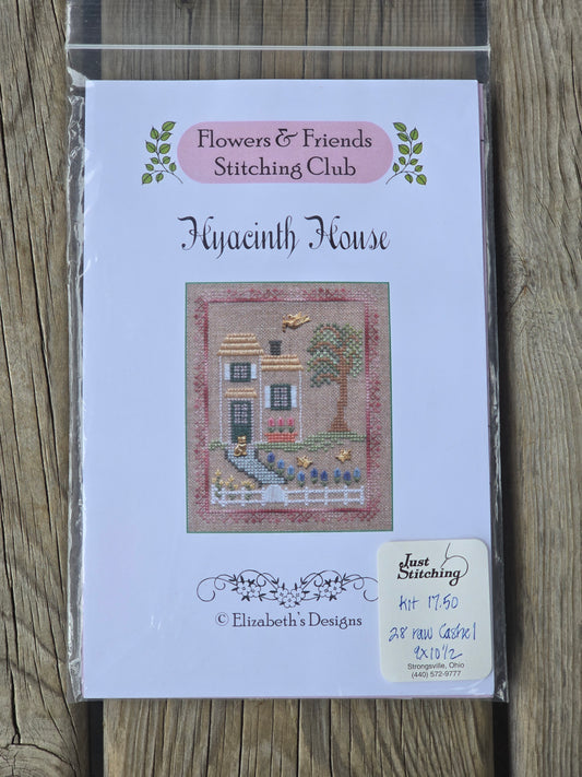 Elizabeth's Designs - Flowers & Friends Stitching Club  - Hyacinth House - Cross Stitch Kit