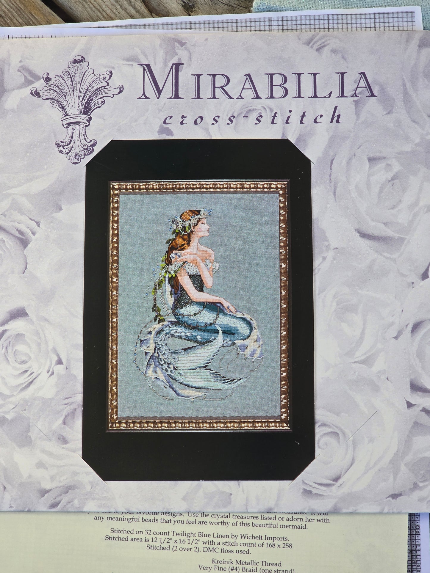 Mirabilia - Enchanted Mermaid - Partially Completed Cross Stitch Kit