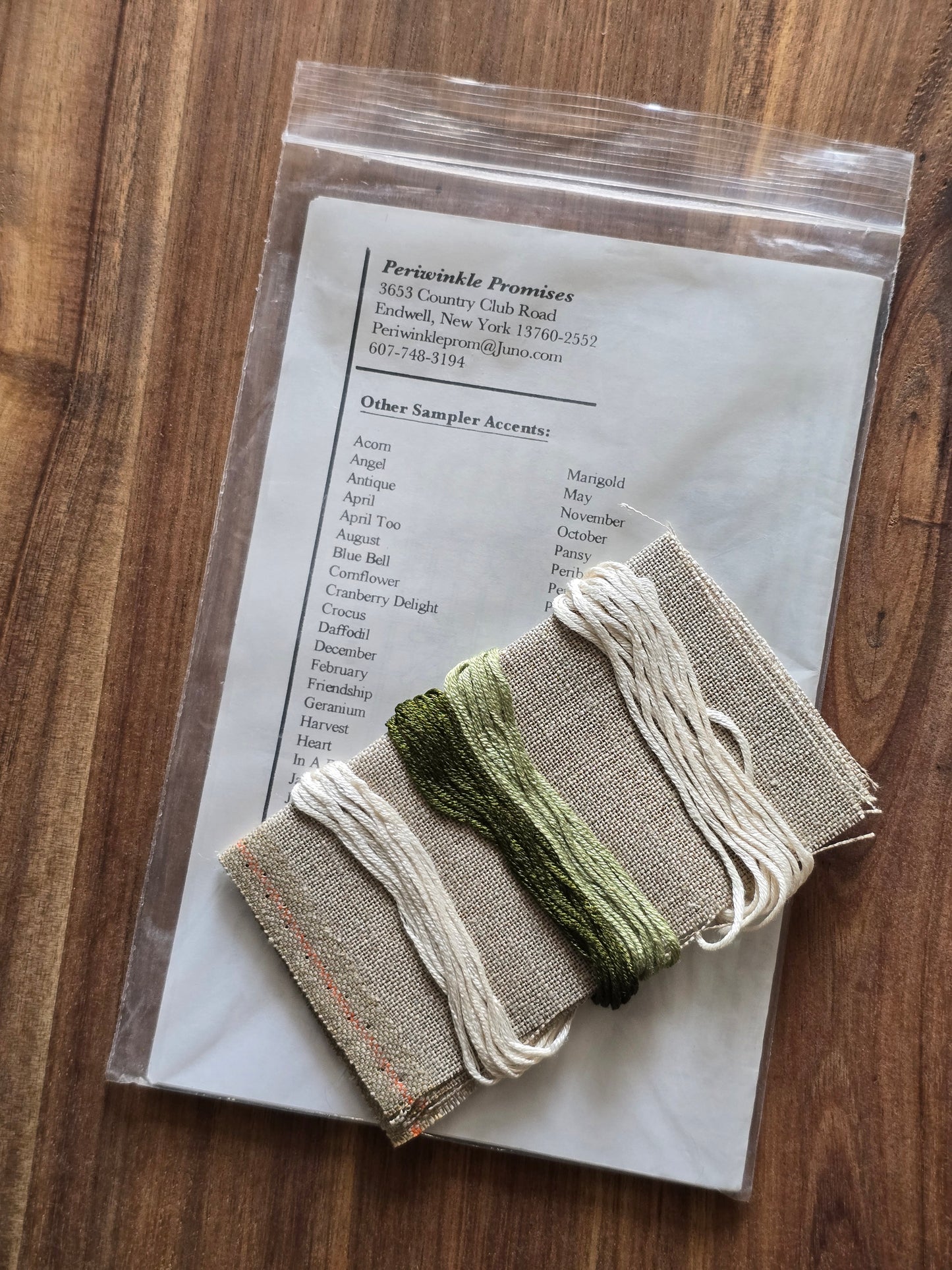 Periwinkle Promises - Sampler Accents - Snow Flower Sampler Accent - Cross Stitch Kit