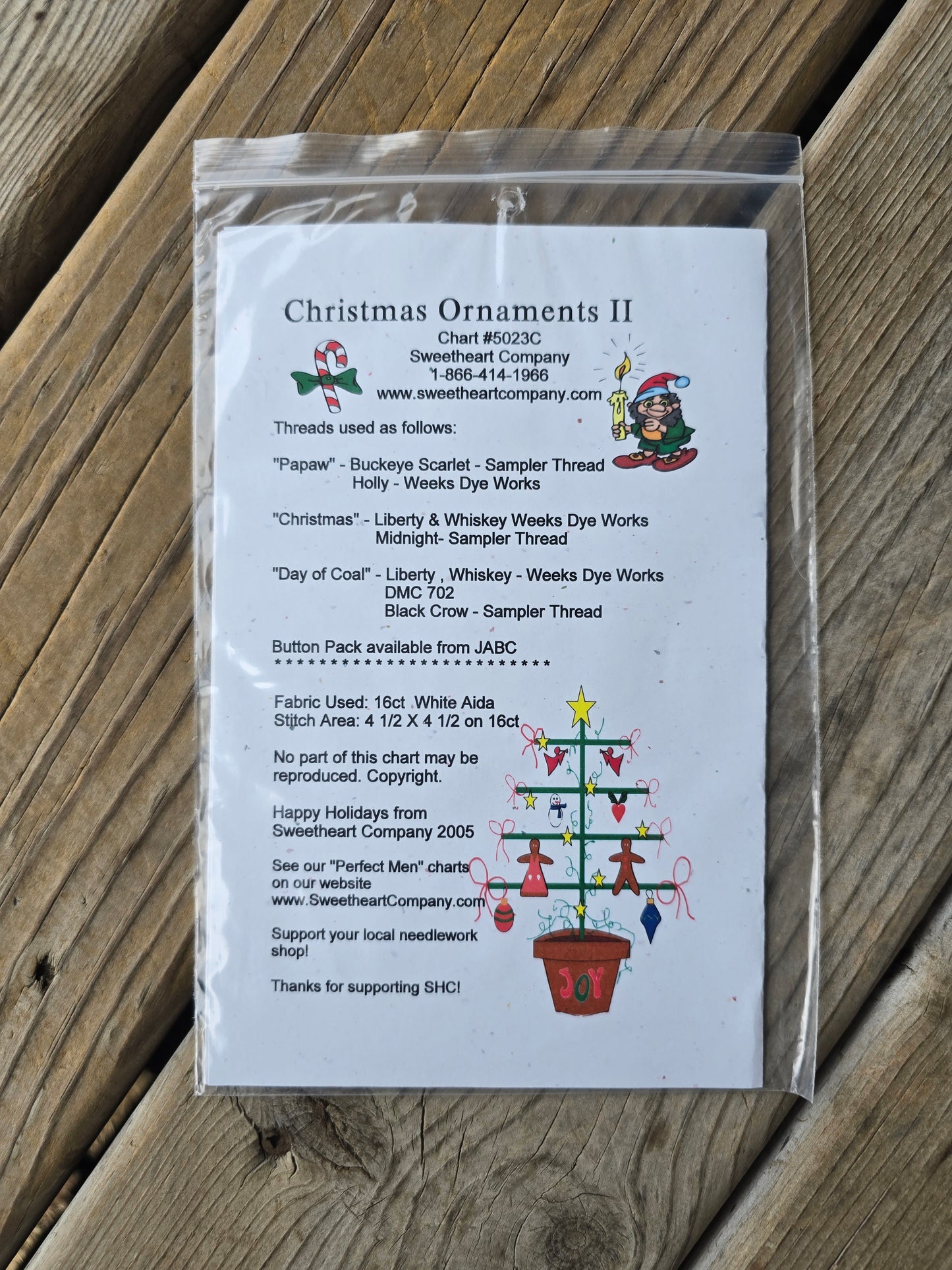 Sweetheart Company - Christmas Ornament I - Cross Stitch Pattern