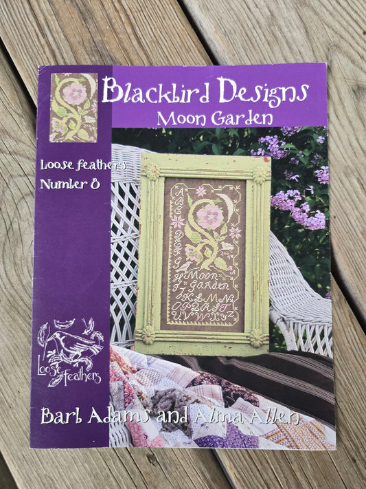 Blackbird Designs - Moon Garden - Loose Feathers Number 8 - Cross Stitch Pattern