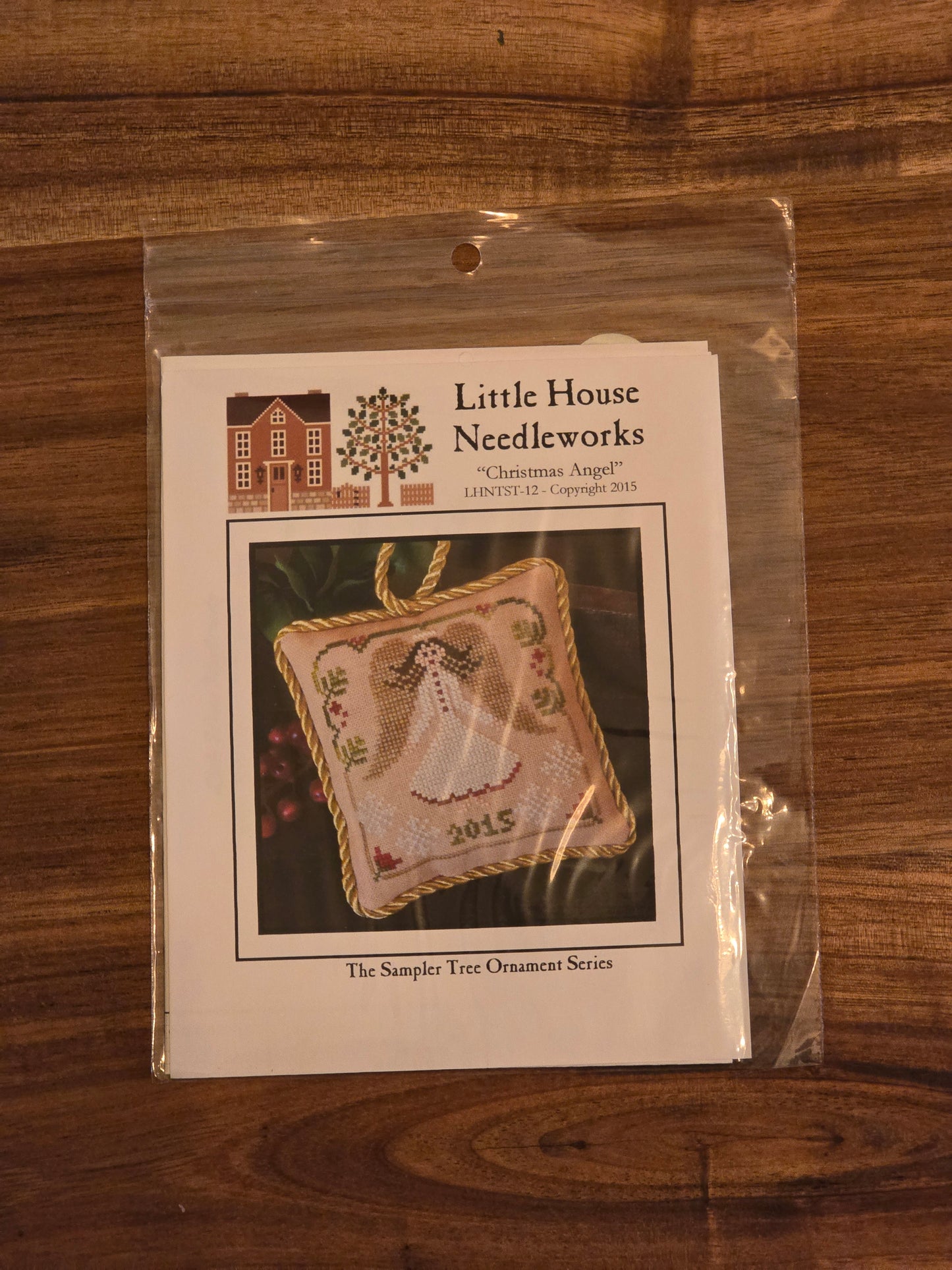 Little House Needleworks - The Sampler Tree Ornament Series - Christmas Angel - LHNTST-12 - Cross Stitch Pattern
