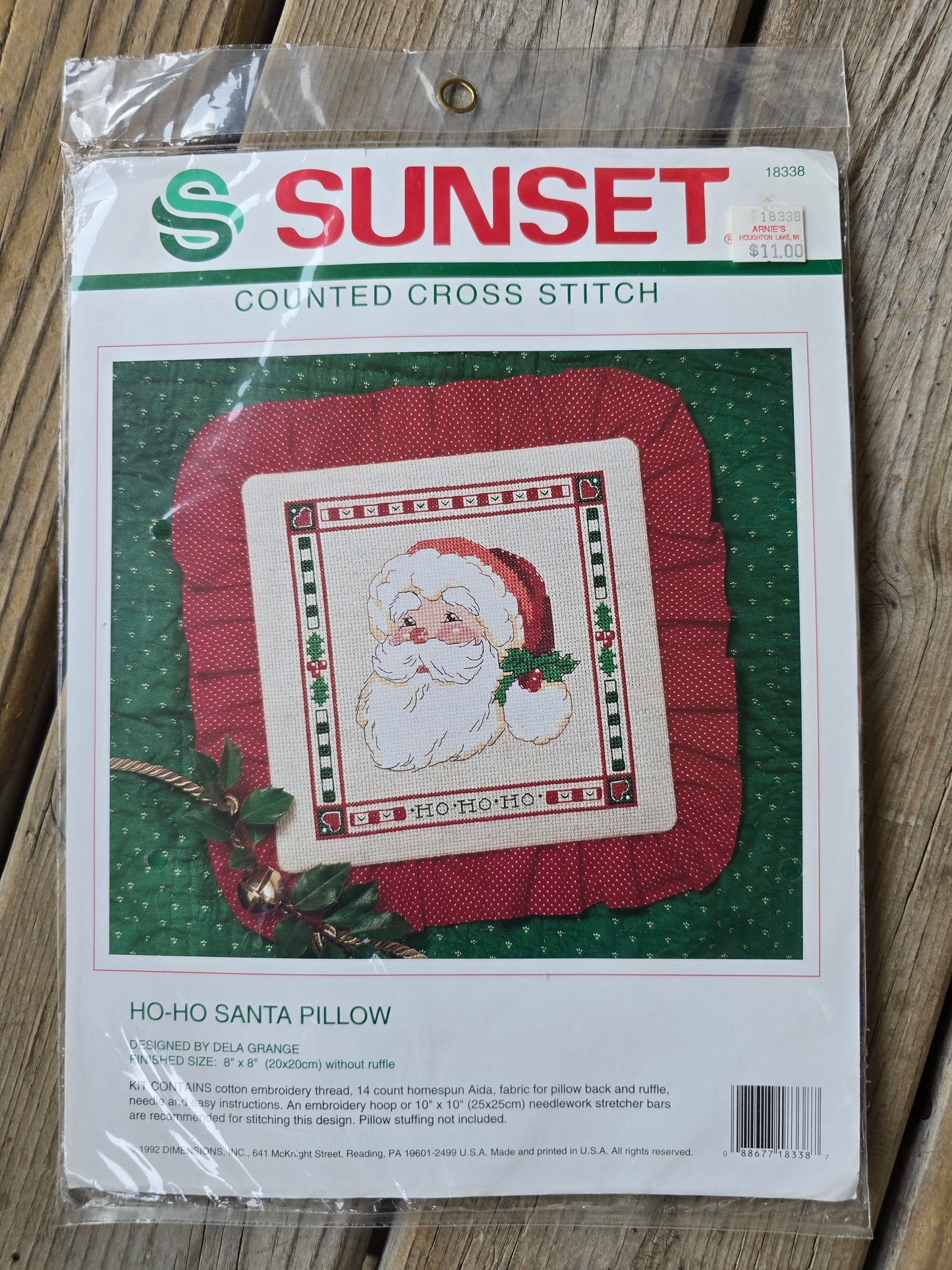 Dimensions - Sunset - Ho-Ho Santa Pillow - Cross Stitch Kit