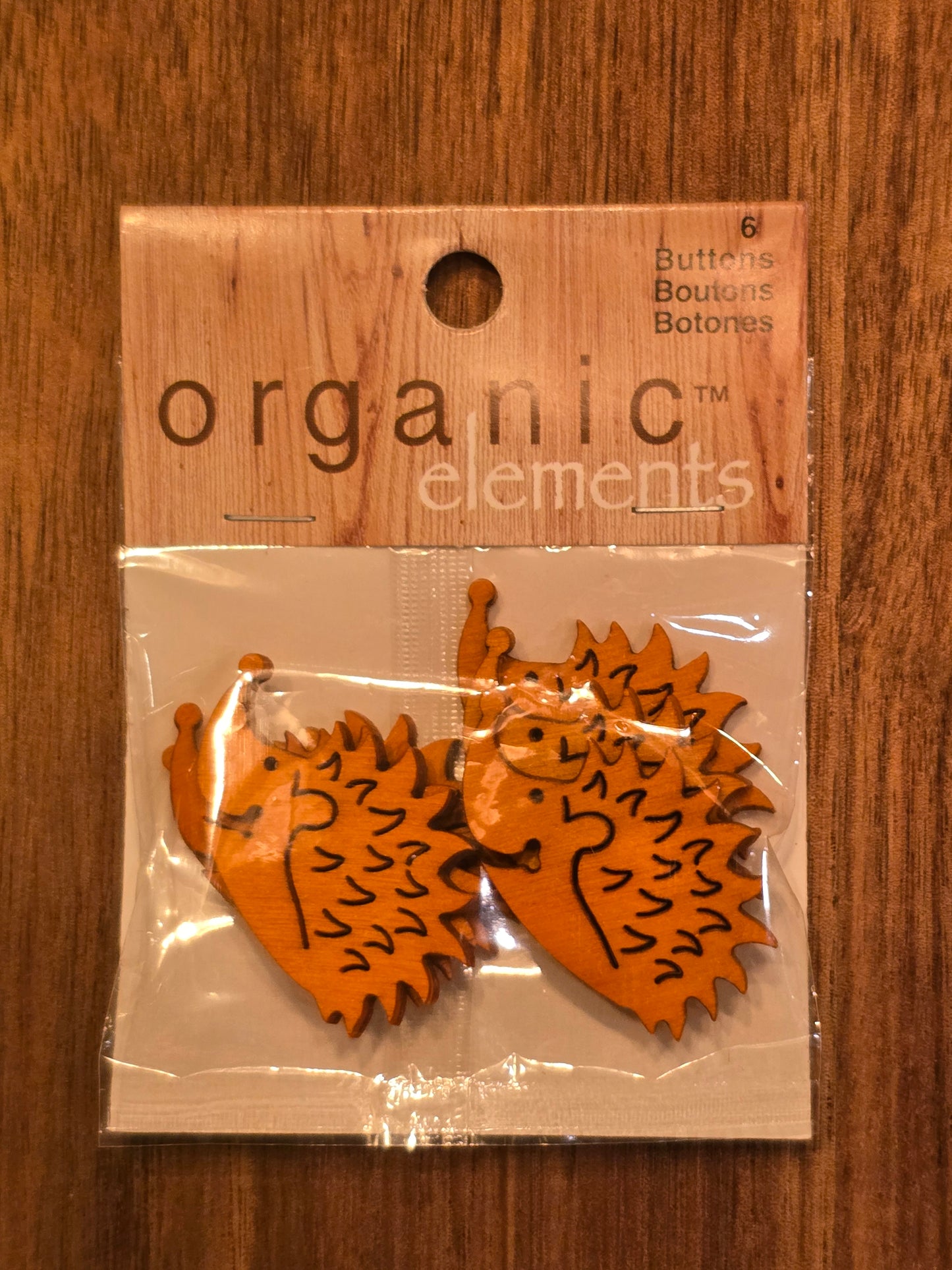 Organic Elements - Hedgehog Buttons