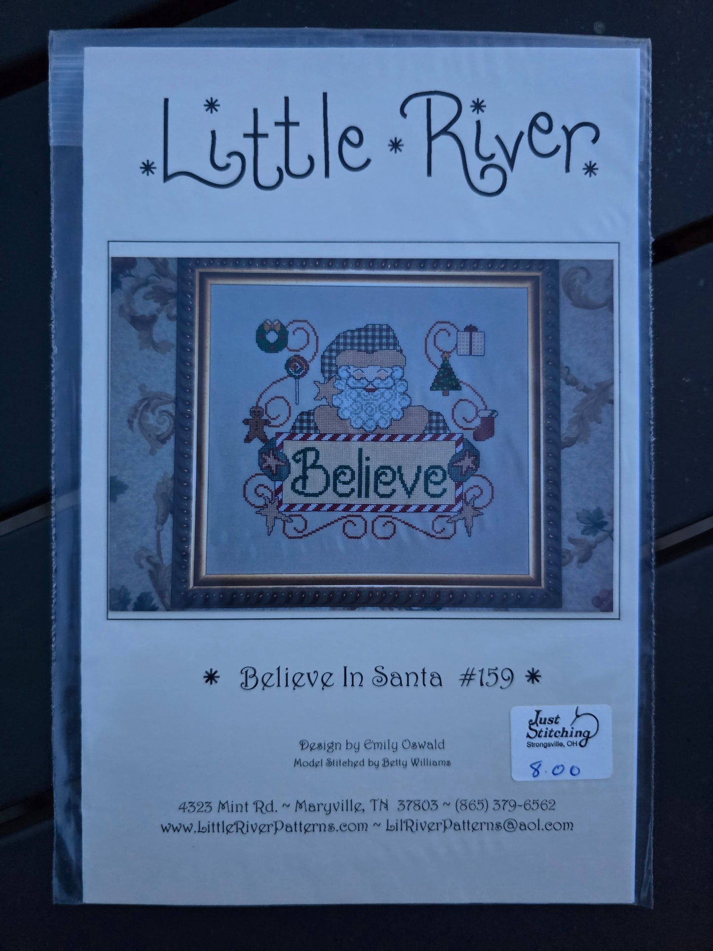 Little River Patterns - Believe in Santa - Cross Stitch Pattern
