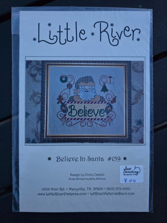Little River Patterns - Believe in Santa - Cross Stitch Pattern