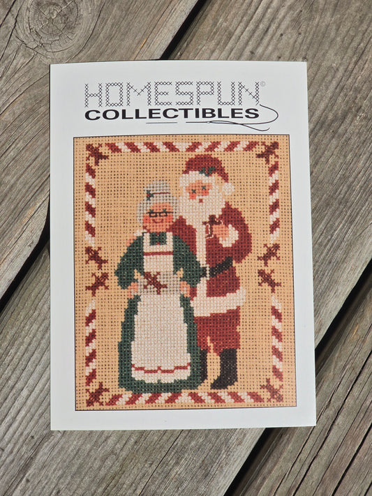 Homespun Collectibles - Santa and Mrs. Claus - #38 - Cross Stitch Pattern