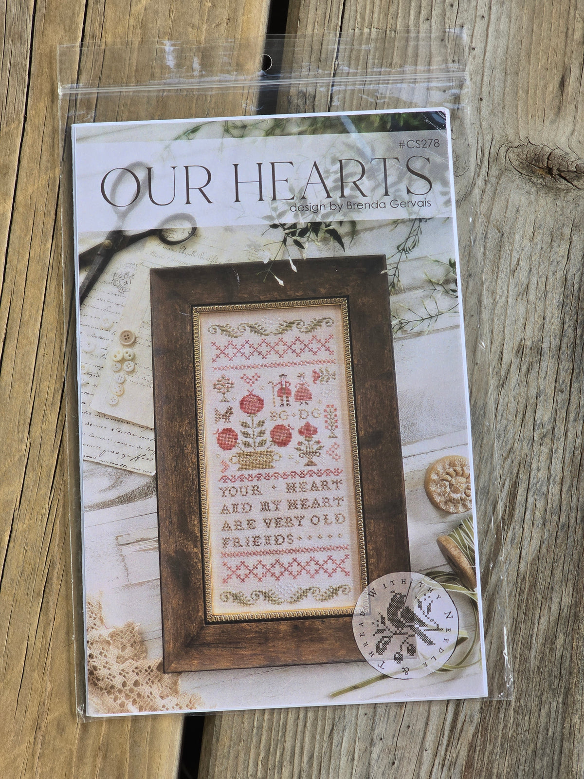 With Thy Needle & Thread - Our Hearts - Cross Stitch Pattern