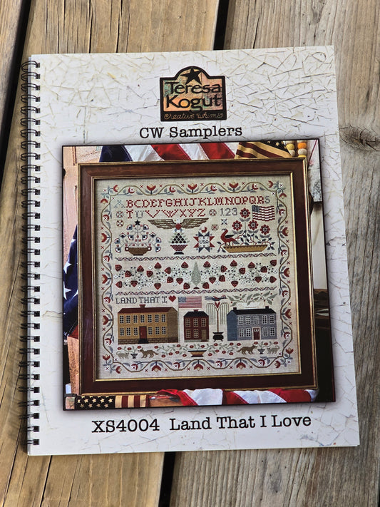 Teresa Kogut - CW Samplers - Land That I Love - Cross Stitch Pattern Booklet