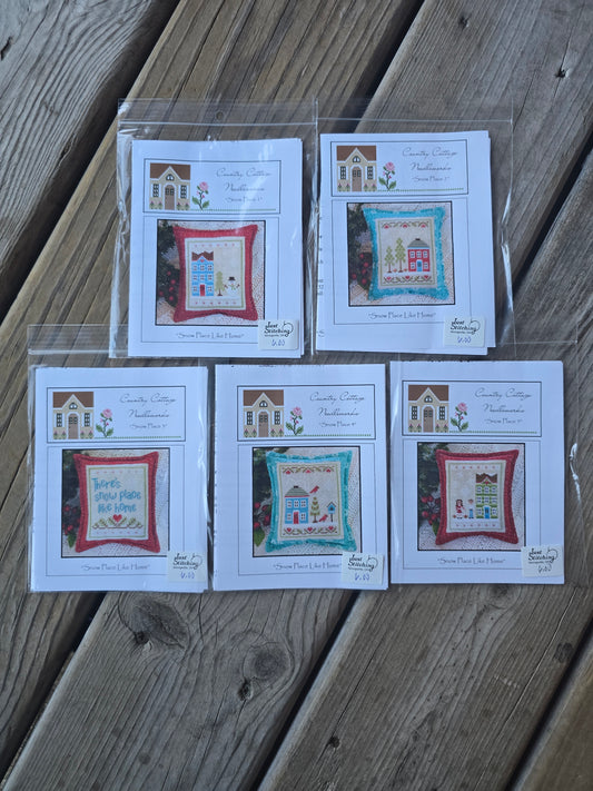 Country Cottage Needleworks -  Snow Place Like Home Series - Set of 5 - Cross Stitch Pattern