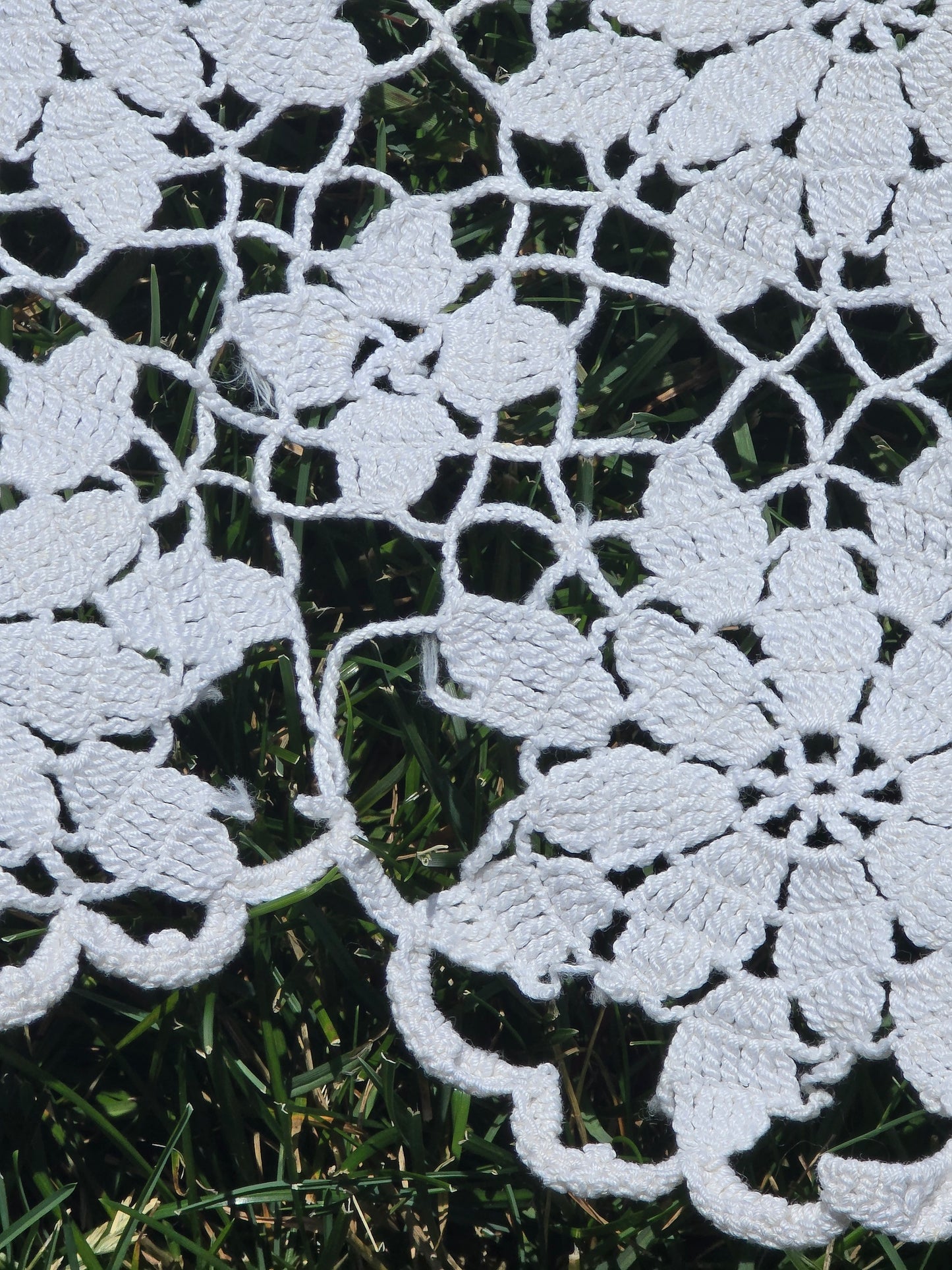 Vintage - Crocheted Tablecloth - 58" Square - Home Decor
