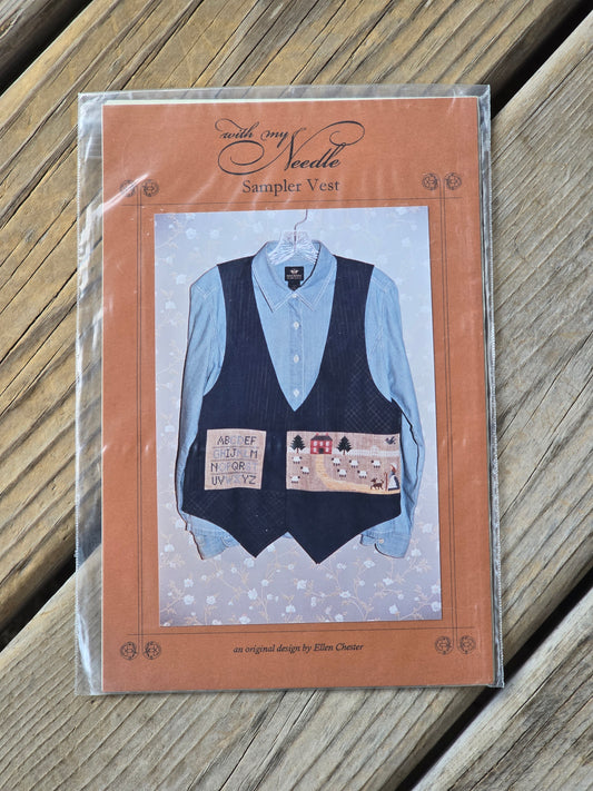 With My Needle - Sampler Vest - Cross Stitch Pattern