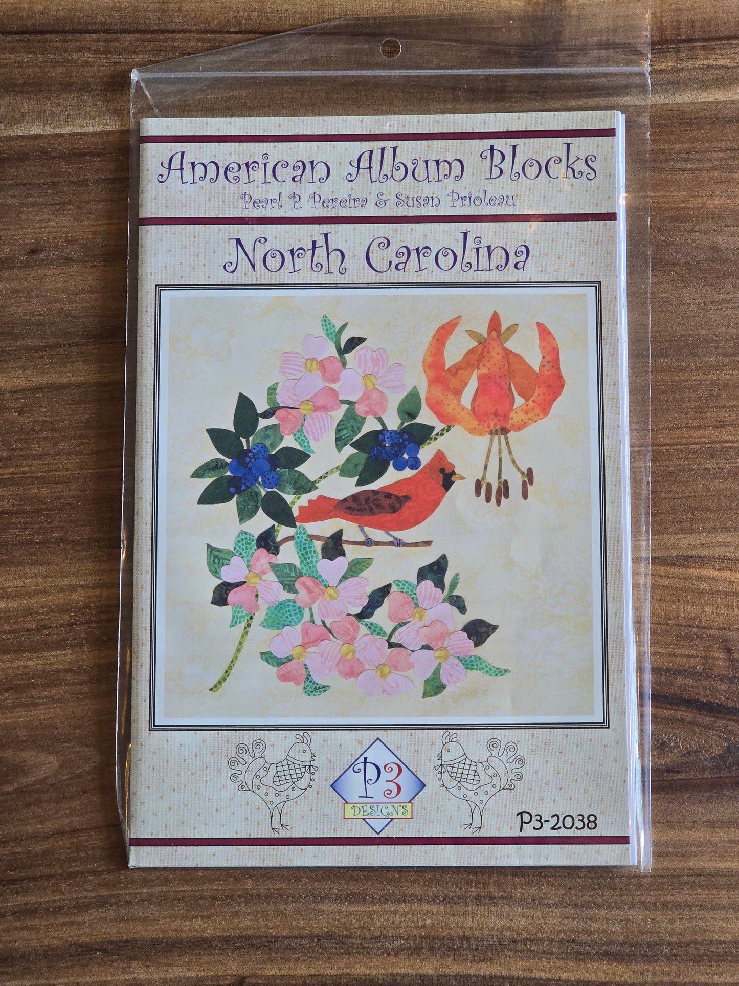 P3 Designs - American Album Blocks - North Carolina - Applique Pattern