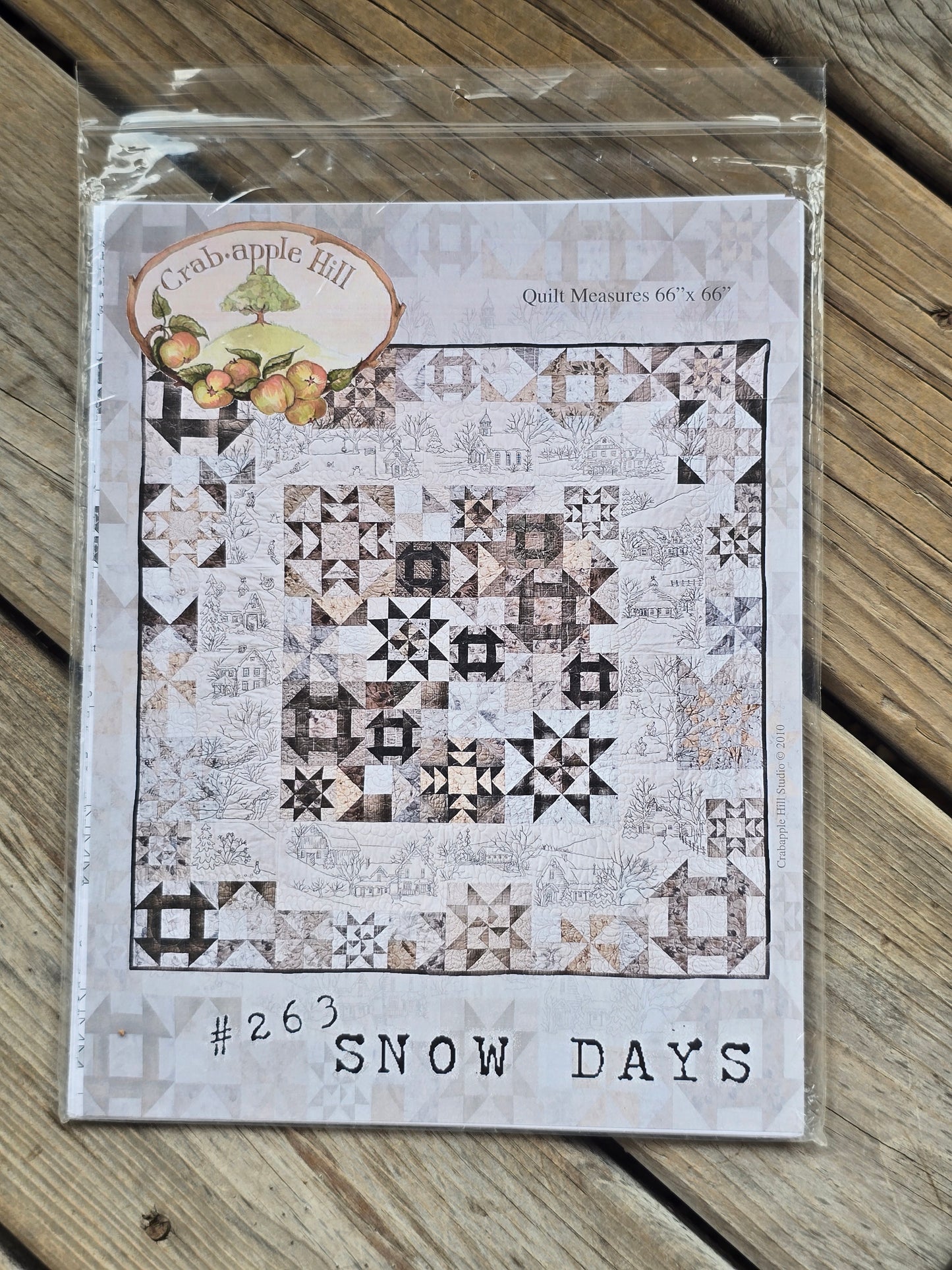 Crab-apple Hill - Snow Days - Embroidery and Quilt Pattern