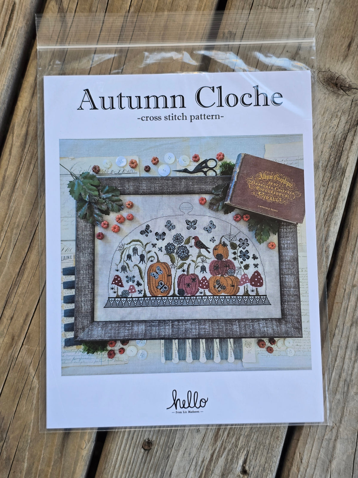 Hello From Liz Matthews - Autumn Cloche - Cross Stitch Pattern