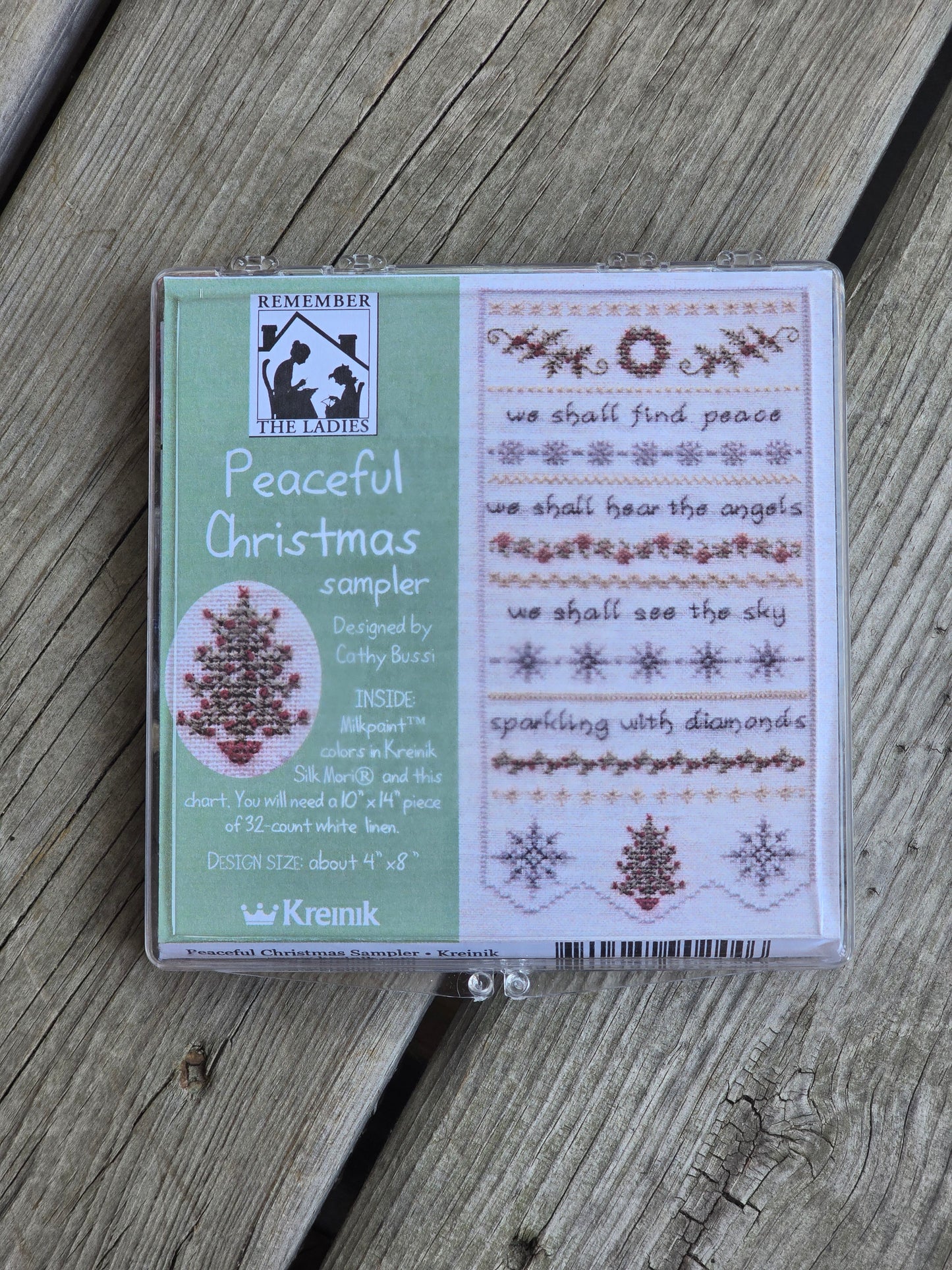 Kreinik - Remember the Ladies - Peaceful Christmas - Cross Stitch Kit w Floss