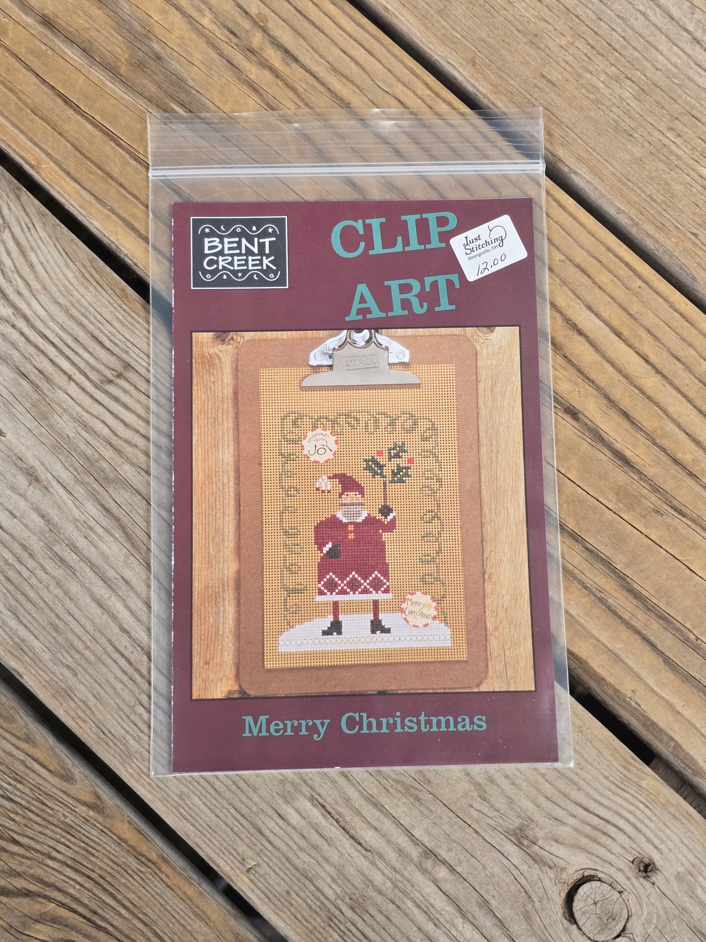 Bent Creek - Clip Art - Merry Christmas - Cross Stitch Kit