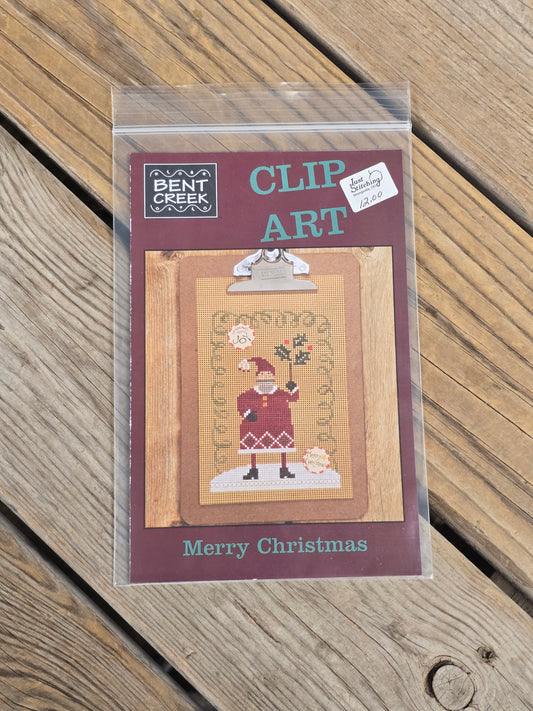 Bent Creek - Clip Art - Merry Christmas - Cross Stitch Kit