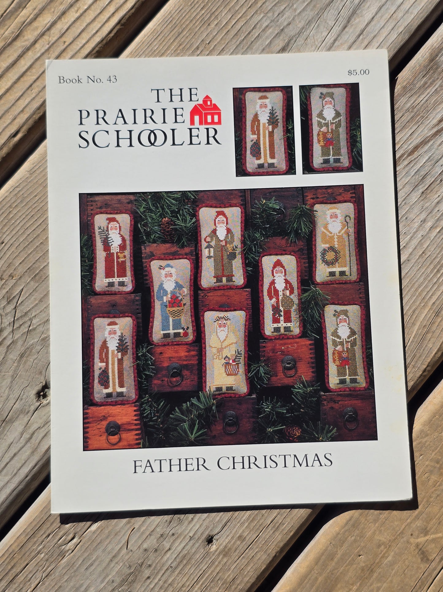 The Prairie Schooler - Father Christmas - Book No. 43 - Cross Stitch Pattern
