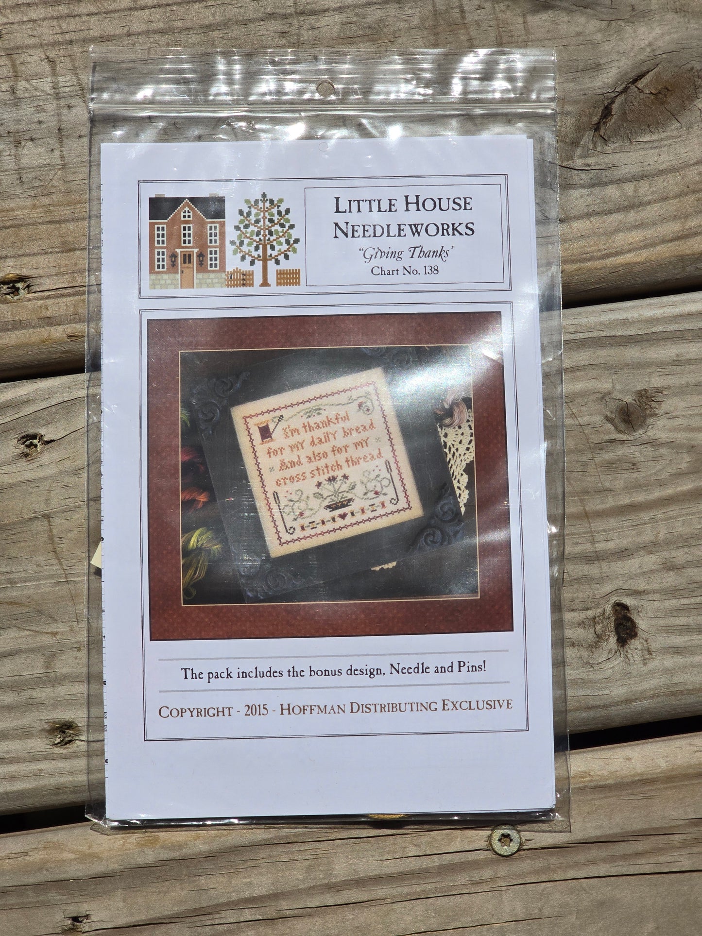 Little House Needleworks - Giving Thanks - Cross Stitch Pattern