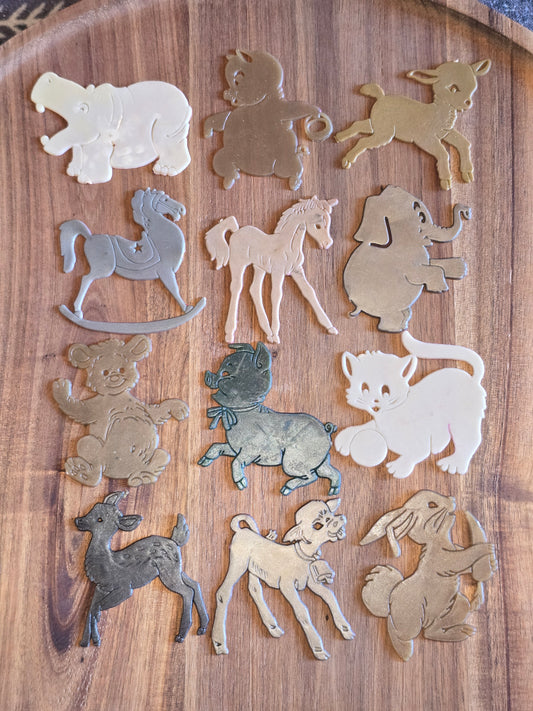 Vintage Plastic Animal Stencils
