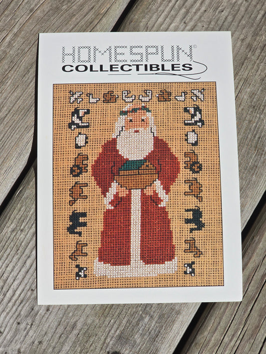 Homespun Collectibles - Noah's Ark Santa - #16 - Cross Stitch Pattern