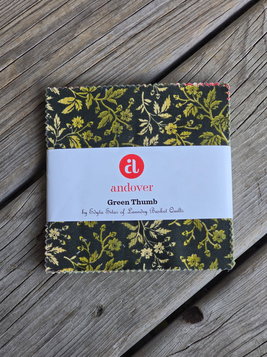 Andover - Green Thumb - Quilting Fabric - Charm Pack