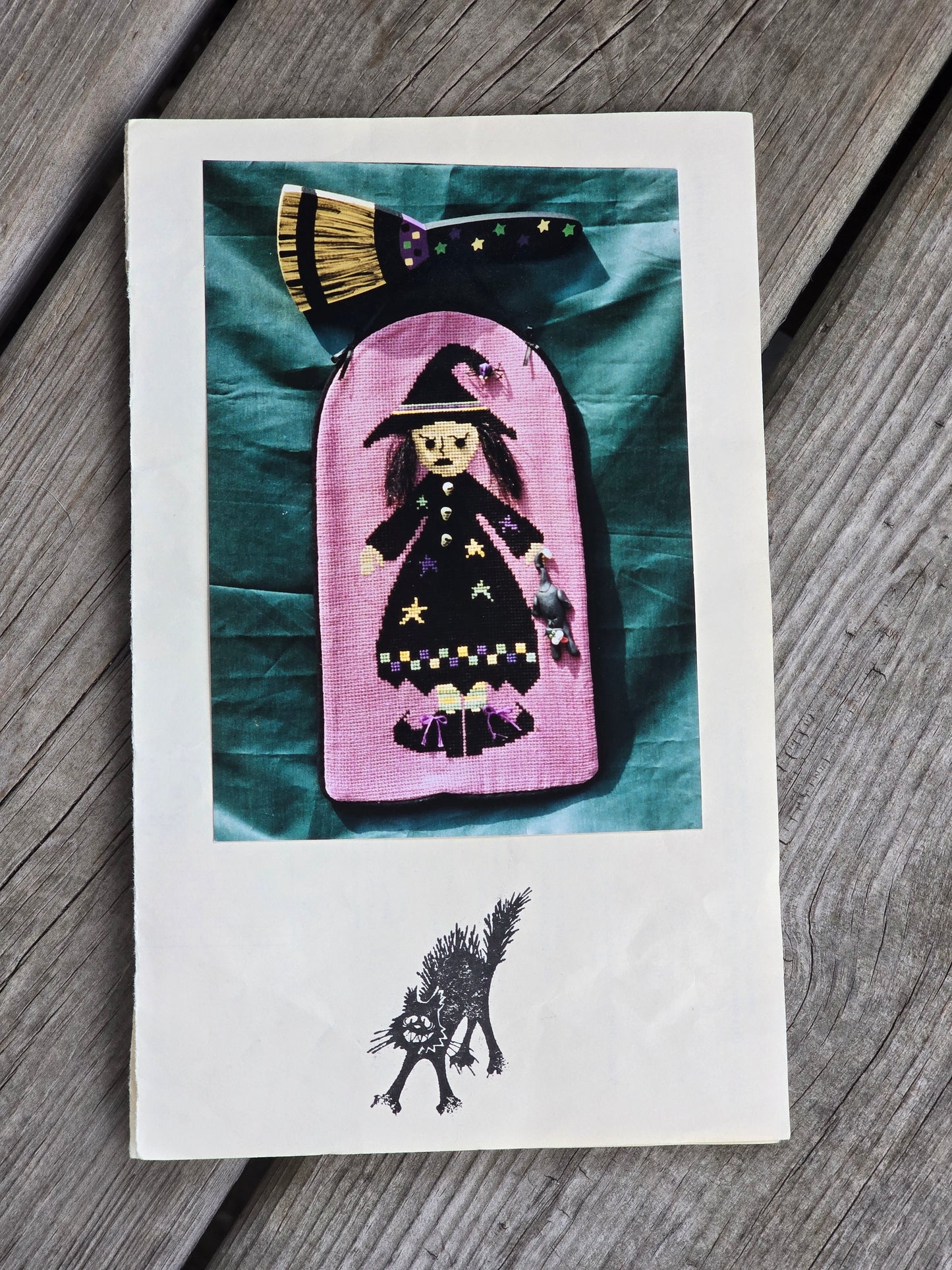 Poppy Kreations - Ms. Witch - Completed Cross Stitch