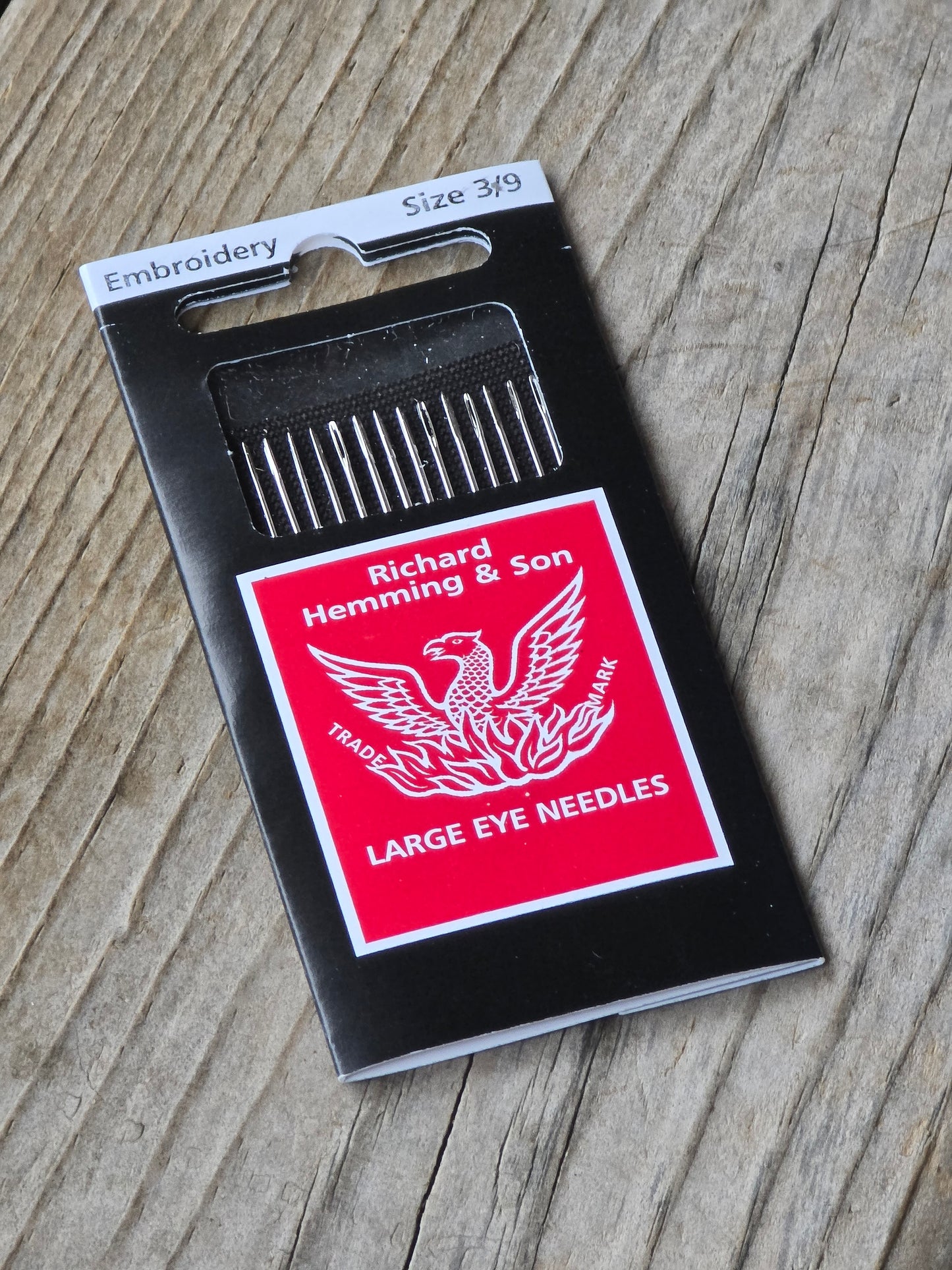 Richard Hemming & Son - Sewing Needles - Embroidery - Size 3/9