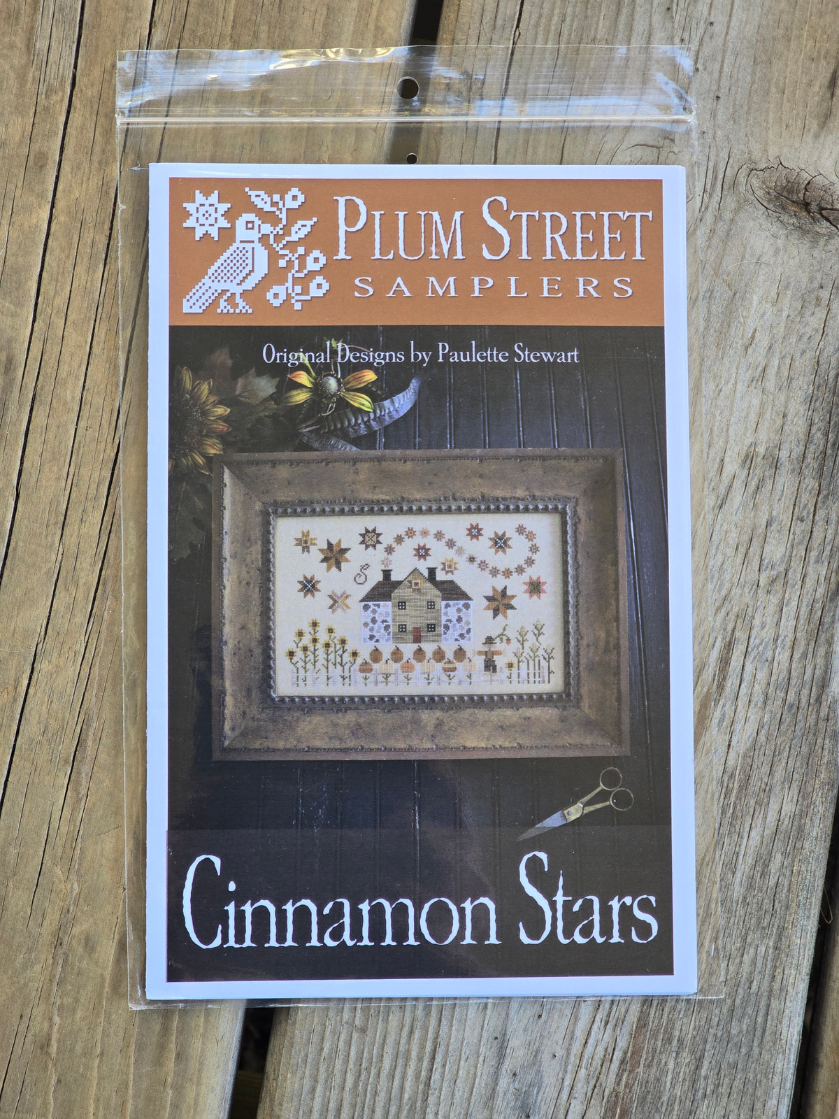Plum Street Samplers - Cinnamon Stars - Cross Stitch Pattern