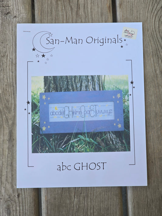 San-Man Originals - abc Ghost - Cross Stitch Pattern