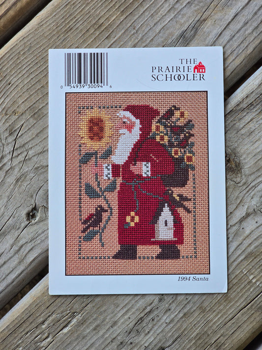 The Prairie Schooler - 1994 Santa - Cross Stitch Pattern