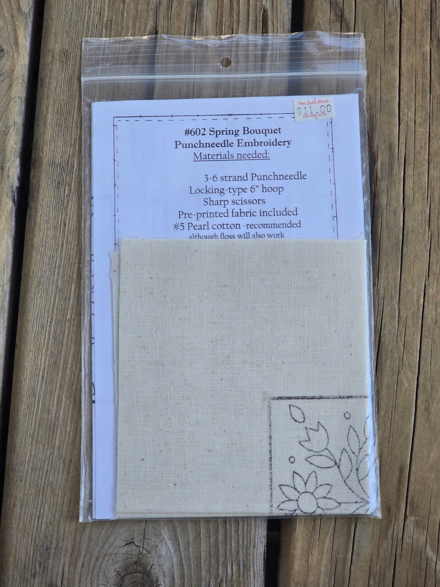 Prairie Grove Peddler - Spring Bouquet - Embroidery - Punchneedle Pattern