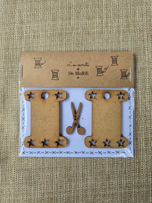 Les Secrets de Marie - Spools and Scissor Set
