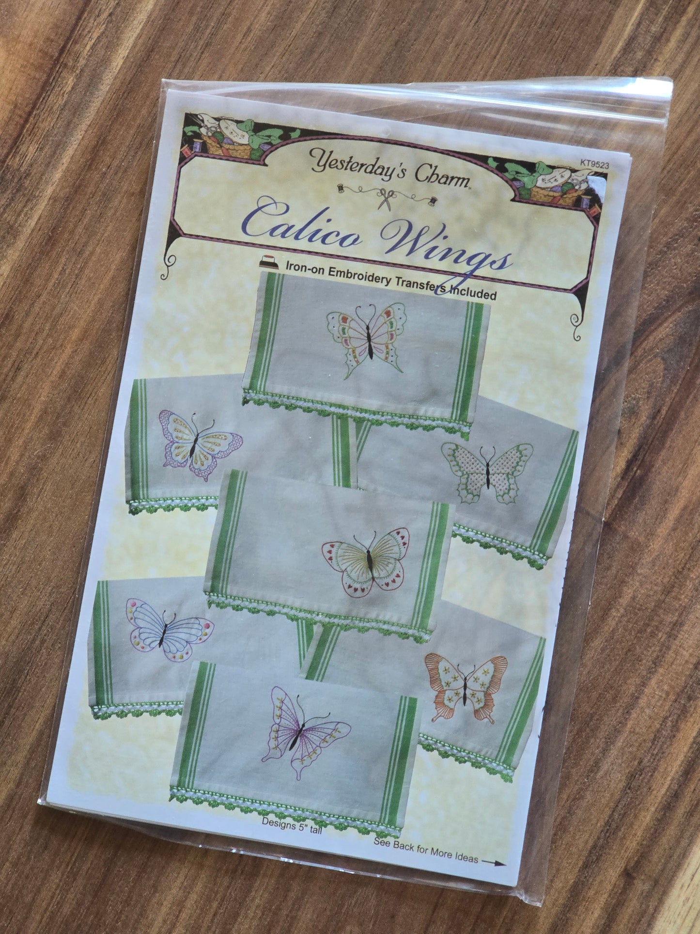 Yesterday's Charm - Calico Wings - Embroidery Pattern