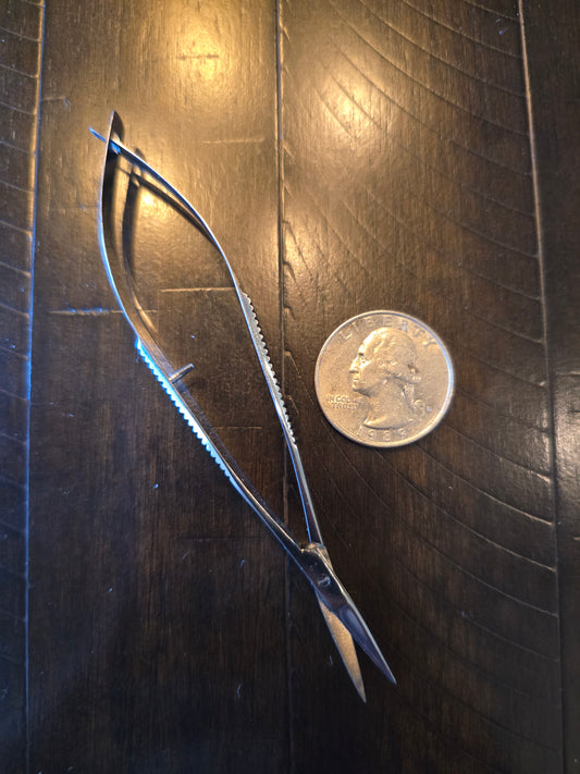 Embroidery Thread Squeeze Snip Scissors w/Pouch