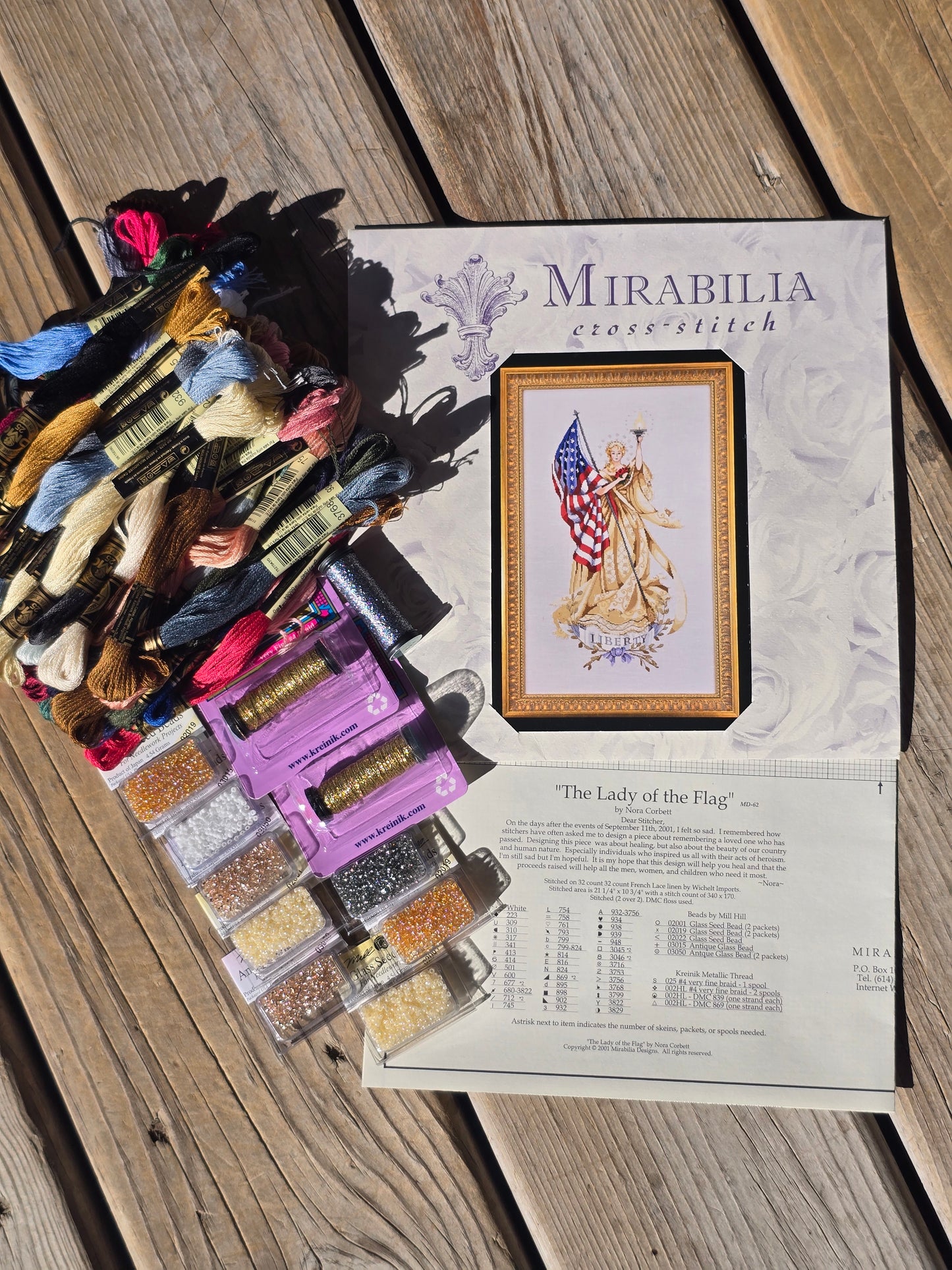 Mirabilia - The Lady of the Flag - Cross Stitch Kit