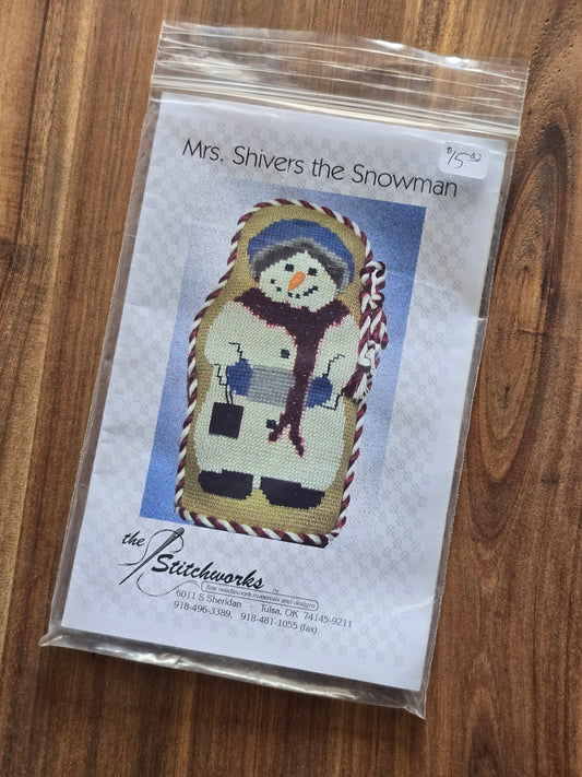 The Stitchworks - Mr. Shivers the Snowman - Cross Stitch Kit