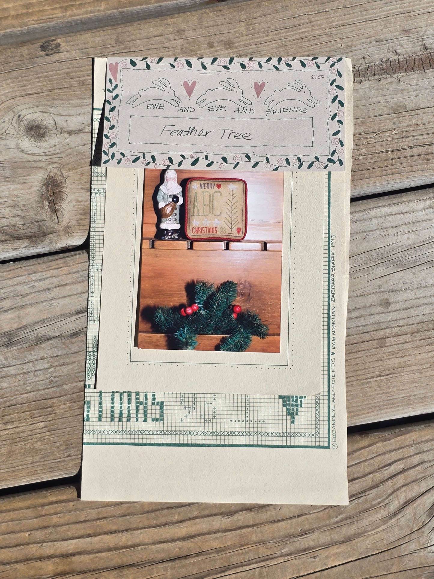 Ewe and Eye and Friends - Feather Tree - Cross Stitch Pattern