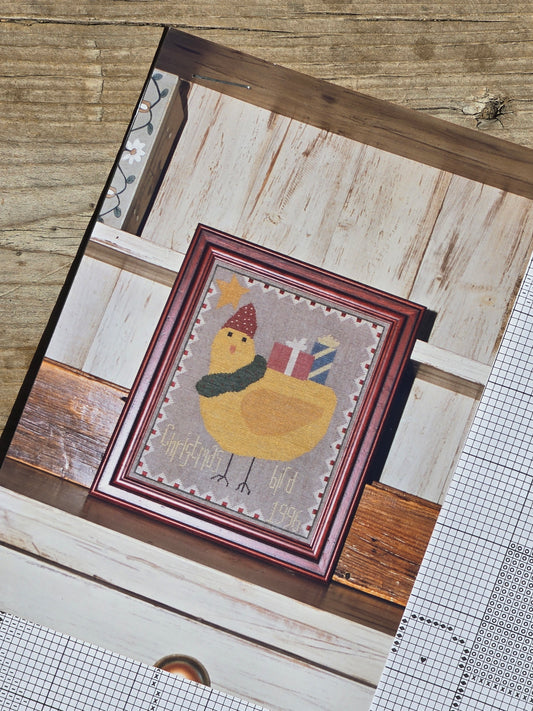 Ewe and Eye and Friends - Christmas Bird- Cross Stitch Pattern