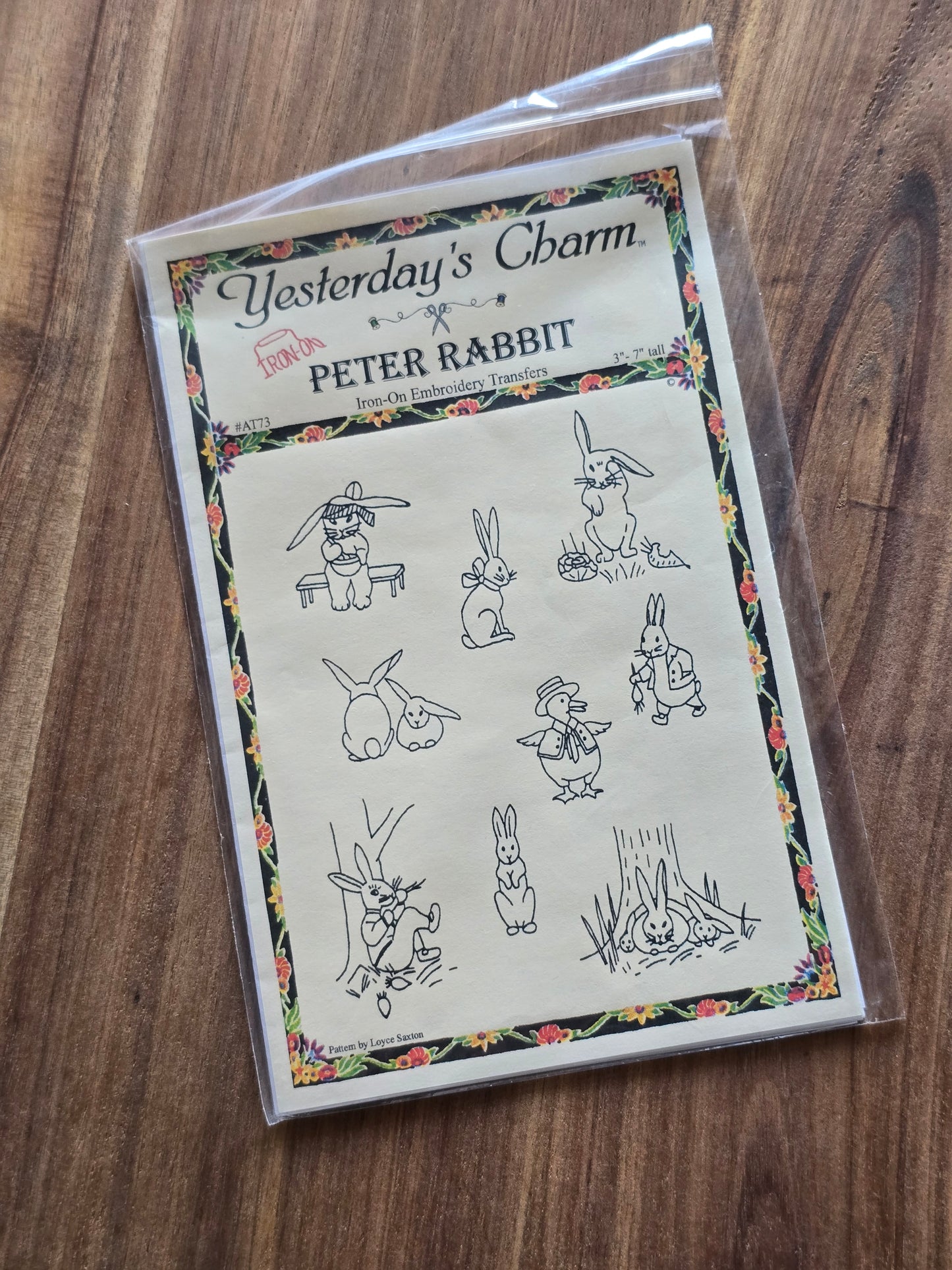 Yesterday's Charm - Peter Rabbit - Embroidery Pattern