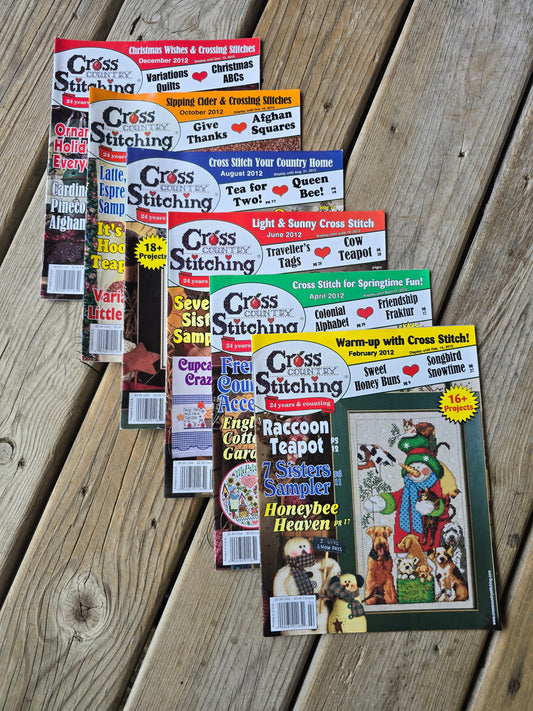 Cross Country Stitching Magazine - 2012 Bundle