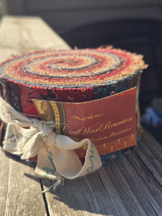Moda - Barbara Brackman - Civil War Reunion - Quilting Fabric - Jelly Roll
